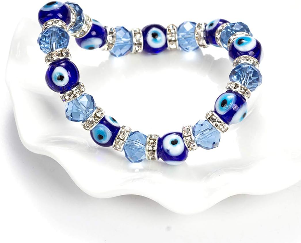Evil Eye Bead Bracelet Meaning Beaded Black Beads Crystal Glass Gold