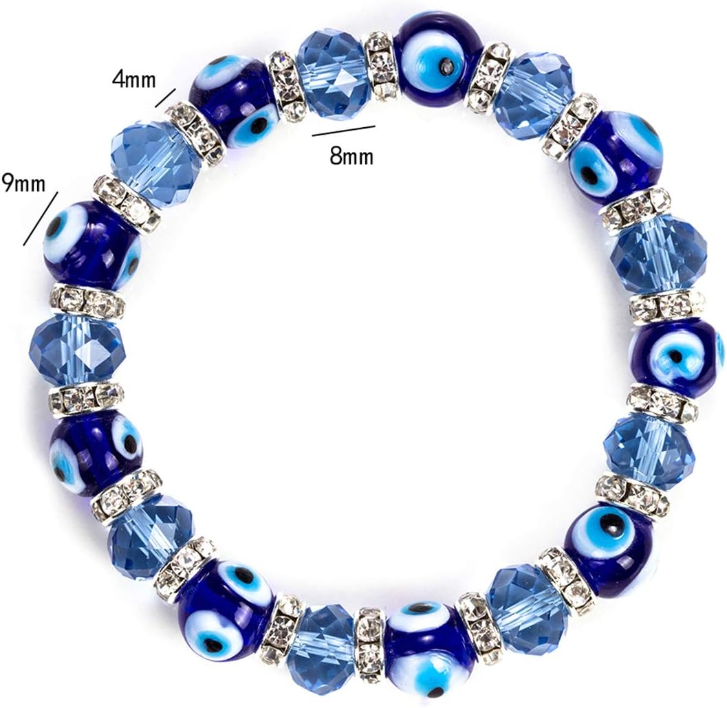 Evil Eye Bead Bracelet Meaning Beaded Black Beads Crystal Glass Gold